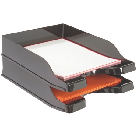 DEFLECTO Docutray Multidirectional Stacking Trays, Pack/2 63904